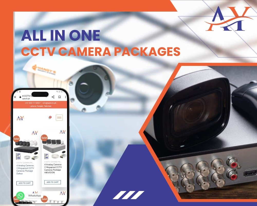 All in one solutions: CCTV Camera package prices in Lahore